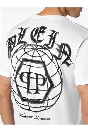 White cotton T-shirt PHILIPP PLEIN | FADCMTK7338PJY002N01